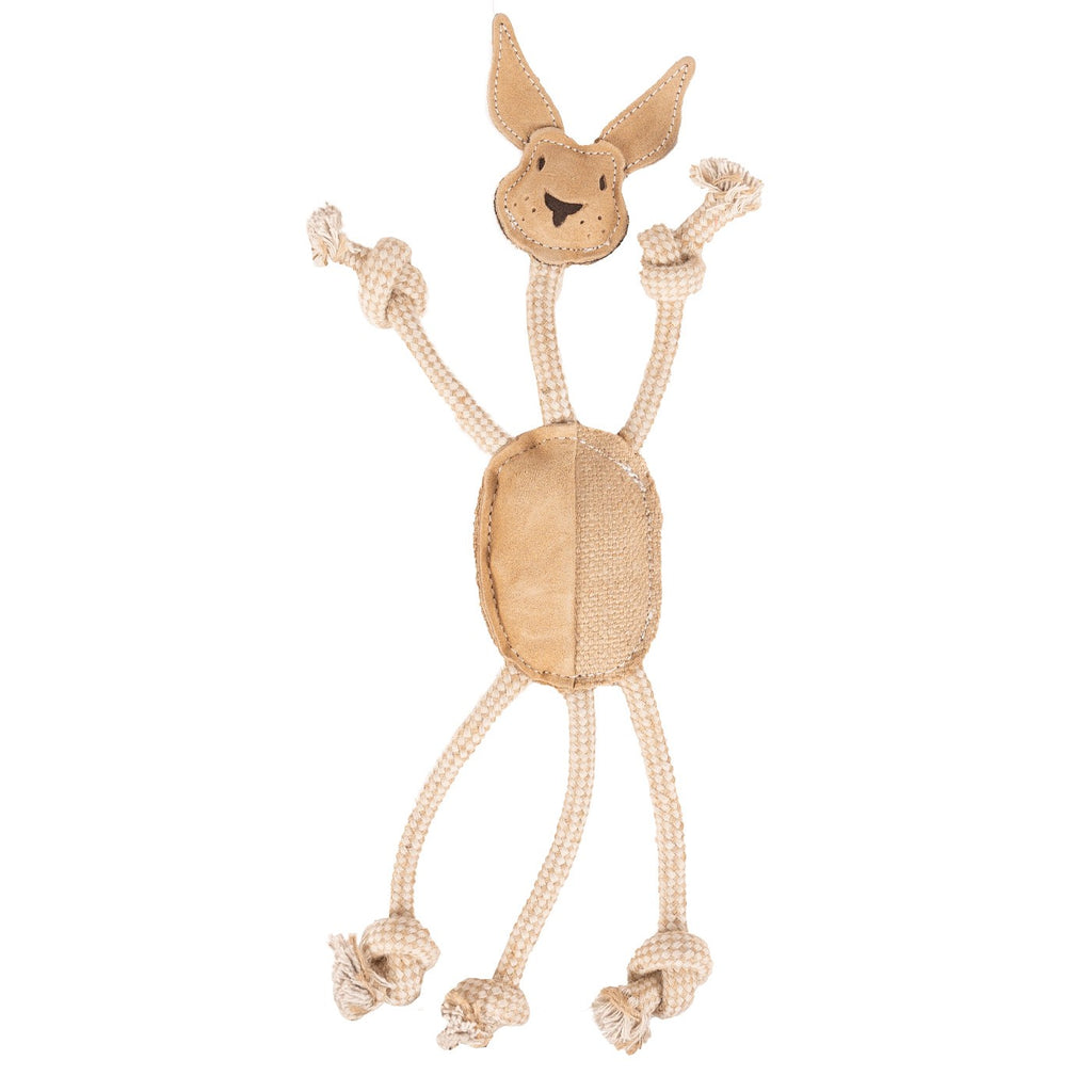 Jute & Rope Rabbit Dog Toy