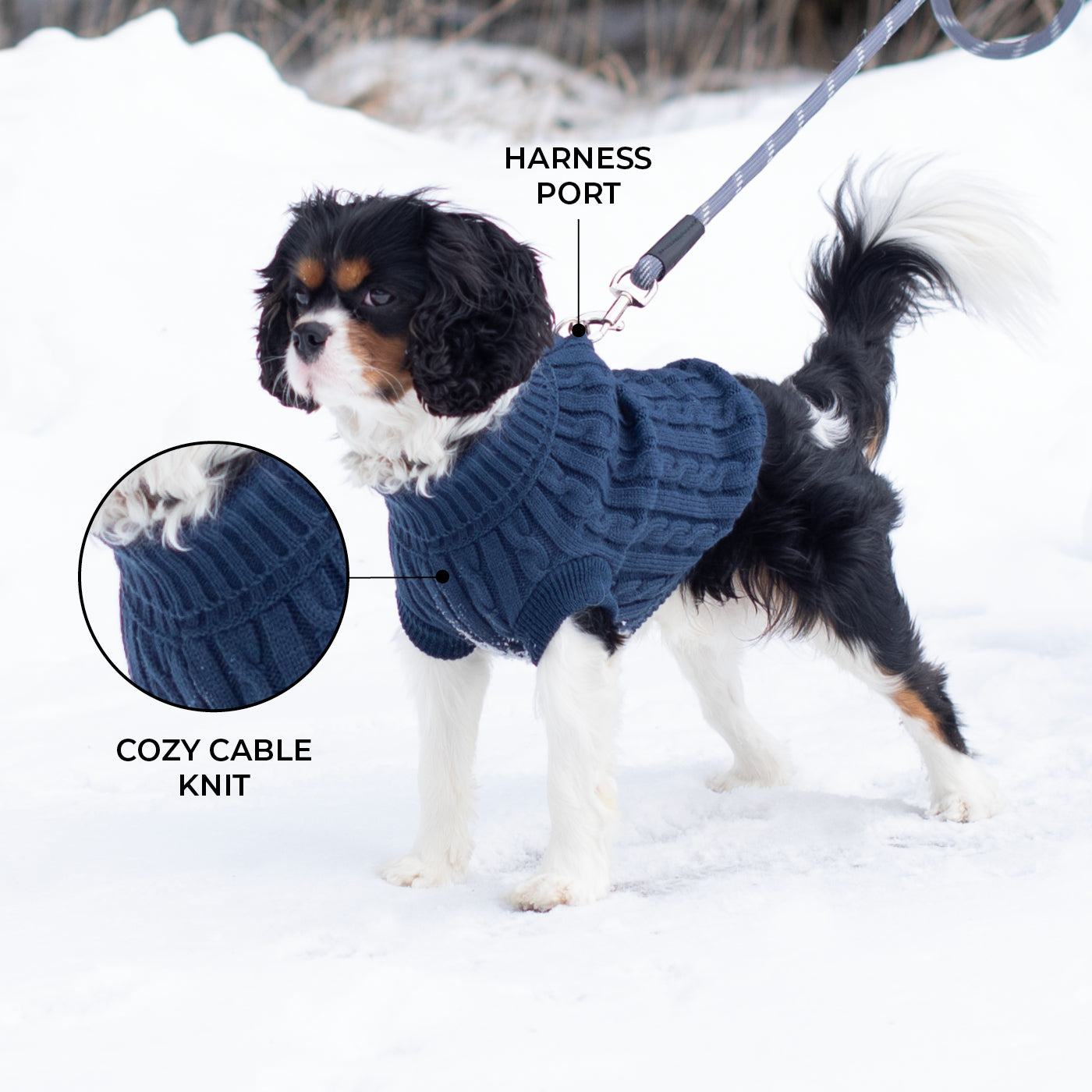Brentwood Cable Knit Dog Sweater – Shedrow K9