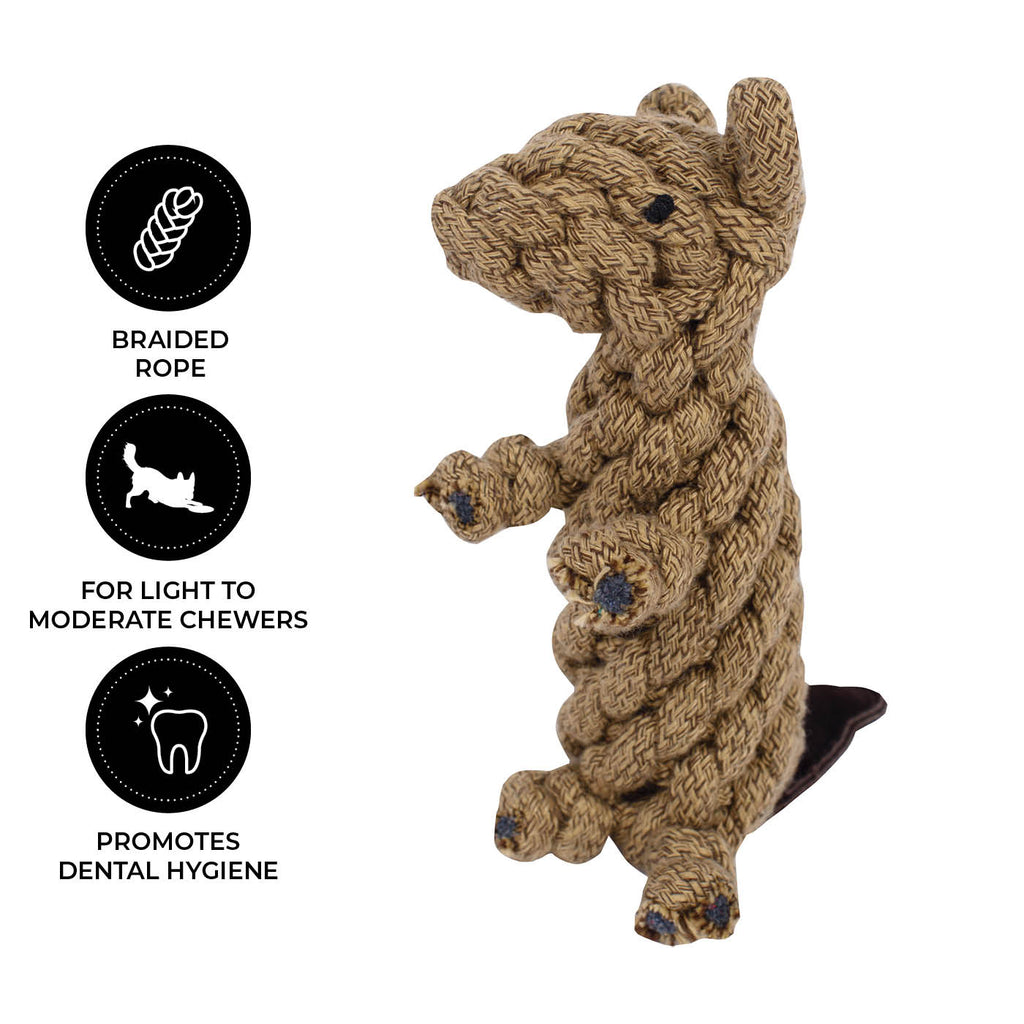 Beaver Rope Dog Toy